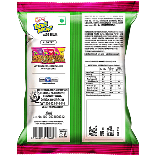 Bingo! Tedhe Medhe Aloo Bhujia, 180 g  Tasty Namkeen Snacks