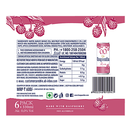 Buy Hoegaarden 0.0 Rosee Non Alcoholic 0.0 Beer Online at Best Price