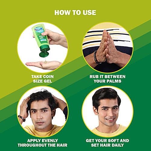 Set Wet Daily Styling Aqua Hair Gel - Aloe Vera, 75 ml  No Alcohol, No Sulphate