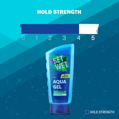 Set Wet Styling Aqua Hair Gel - Triple Protein Complex, 200 ml  