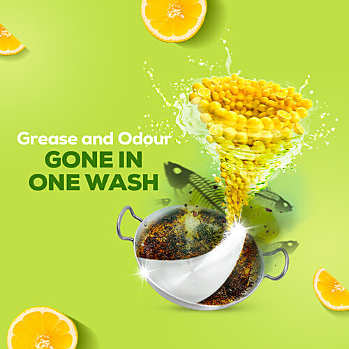 Vim Dishwash Liquid Gel Lemon Refill Pouch, 2 L  