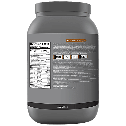 Buy Phab Protein Powder Belgian Chocolate, Whey Protein Isolate