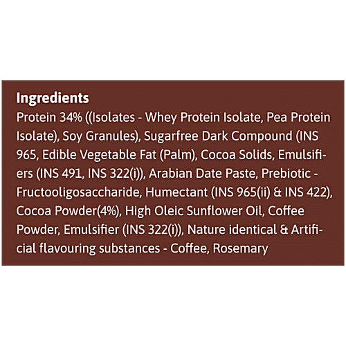 Phab Chocolate Brownie 21 g Protein Bar, 65 g  No Trans Fats & Artificial Sweetener