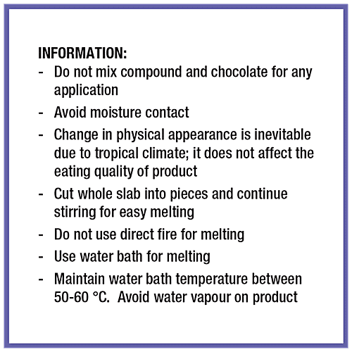 Mello Royale Milk Compound Slab, 500 g Wrapper Pack 