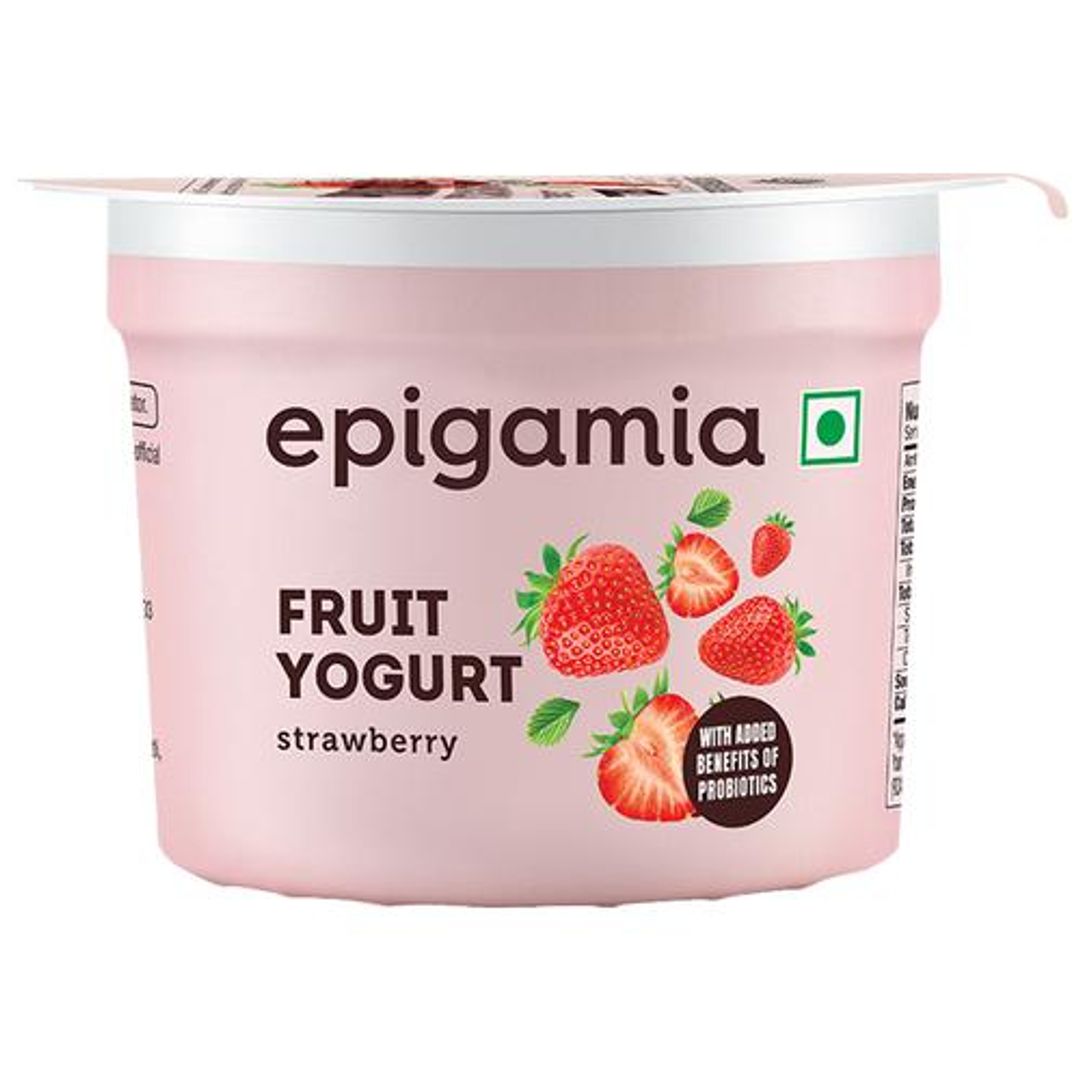 Epigamia  Fruit Yogurt - Strawberry, 75 g Cup