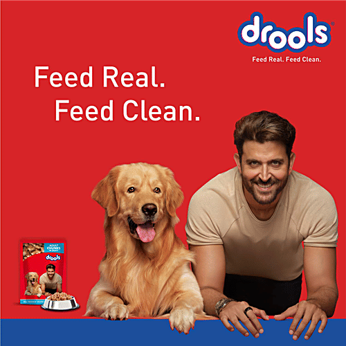 Drools Real Chicken & Liver Chunks In Gravy Wet Food For Adult Dogs, 150 g  All Chicken. No Grain