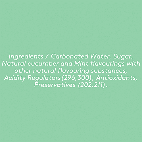 Vaum Cucumber & Mint - Dual Flavoured Aerated Botanical Water, 250 ml