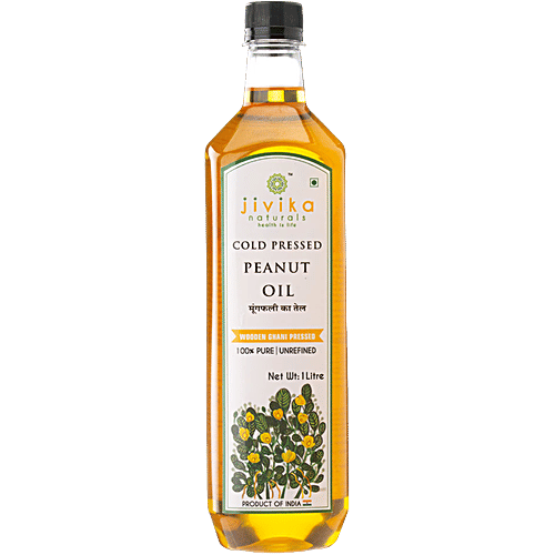 Buy Jivika Naturals Cold Pressed Peanut Oil Wooden Ghani Pressed