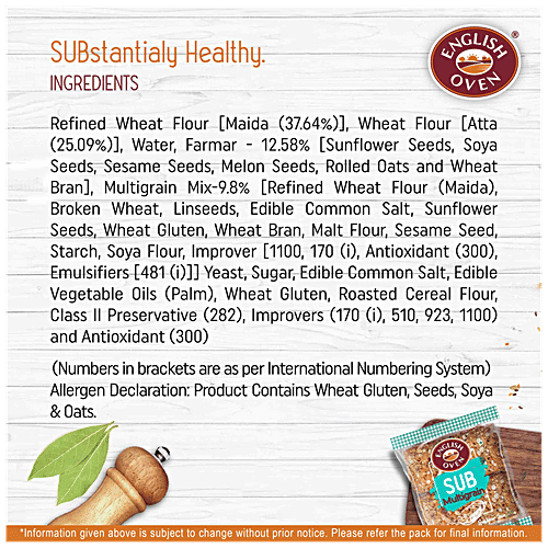 Buy English Oven Sub Multigrain Bread Online at Best Price of Rs 55