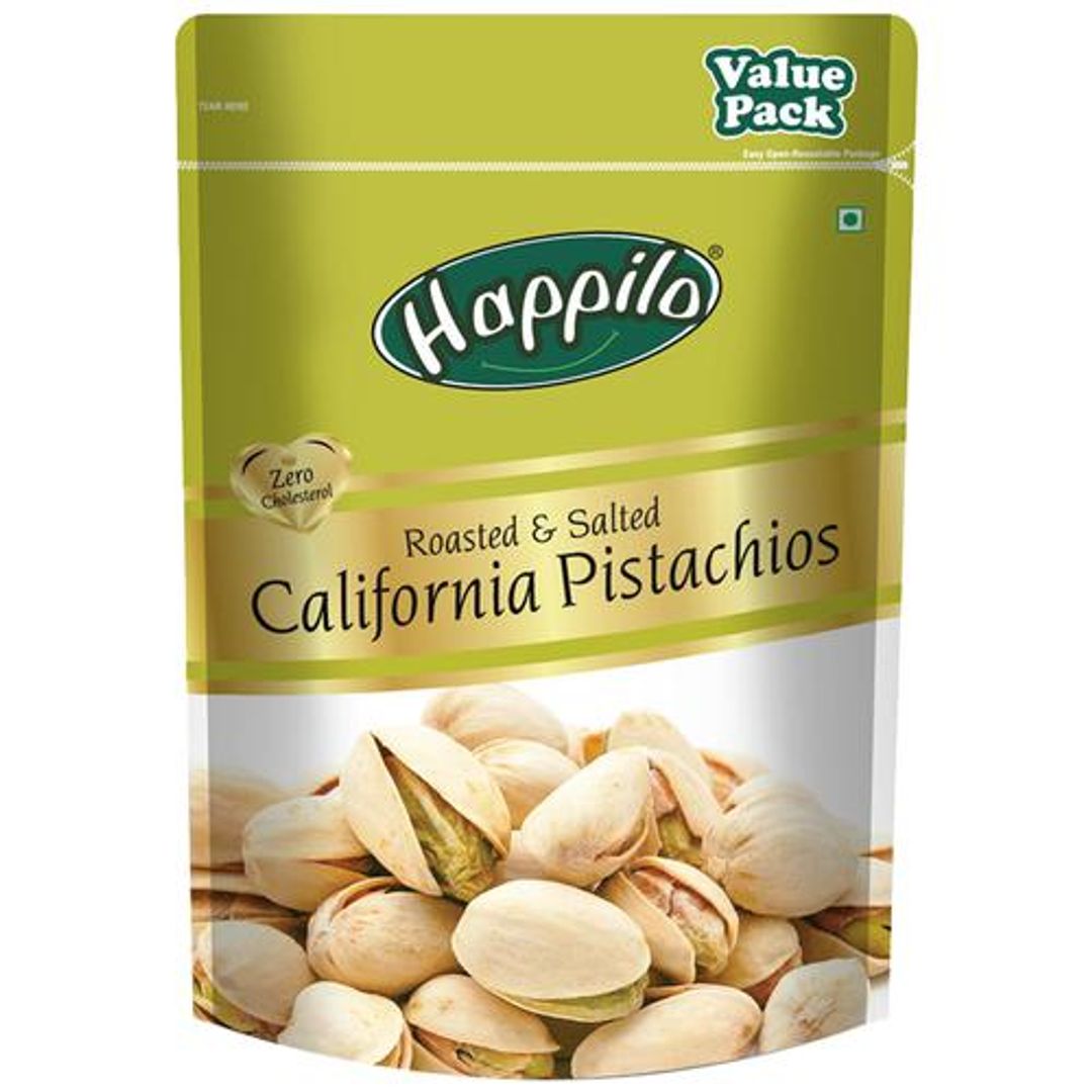 Happilo Premium Roasted & Salted Californian Pistachios, 500 g 