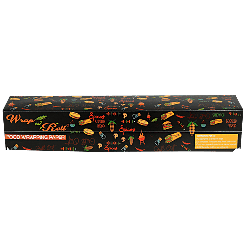 WrapN'roll Food Wrapping Paper, 30 mtr mono carton Non Stick, Microwave & Oven Friendly