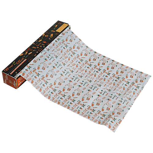 WrapN'roll Food Wrapping Paper, 30 mtr mono carton Non Stick, Microwave & Oven Friendly
