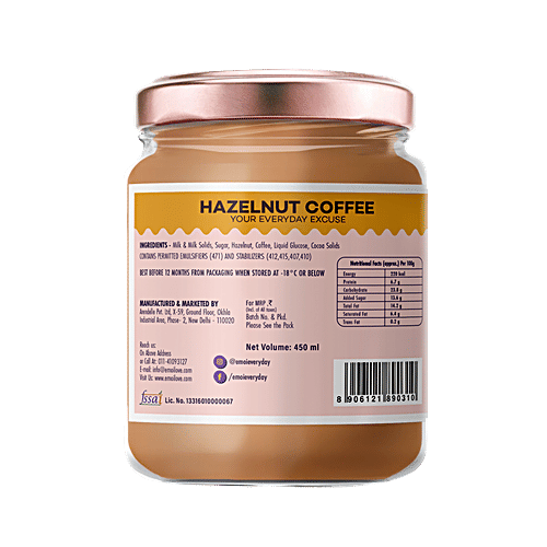 eMoi Hazelnut Coffee Artisanal Ice Creams, 450 ml No Artificial Flavours/Colours