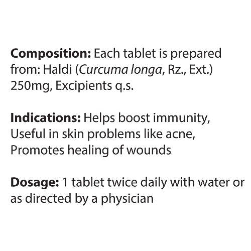 Dabur Haldi Tablet, 60 Tablets (Get 20 tablets Free) 