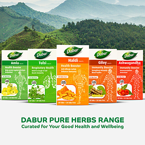 Dabur Haldi Tablet, 60 Tablets (Get 20 tablets Free) 