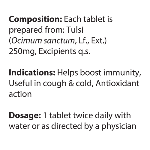 Dabur Tulsi Tablet, 60 Tablets (Get 20 tablets Free) Pure Herbs