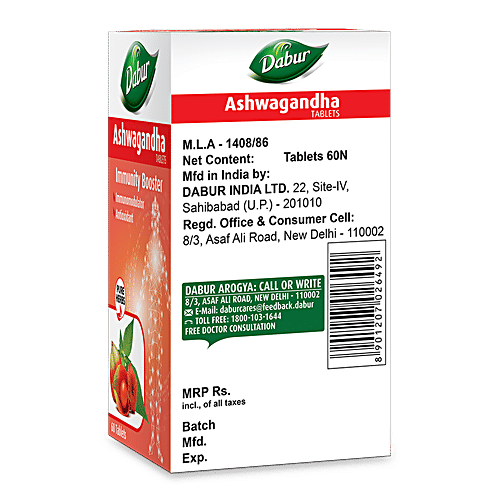 Dabur Ashwagandha Tablets, 60 Tablets  