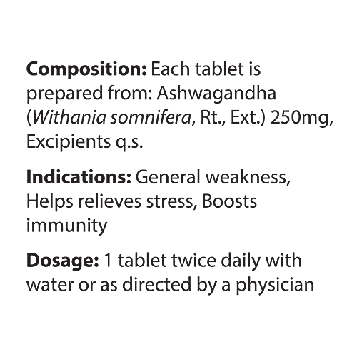 Dabur Ashwagandha Tablets, 60 Tablets  