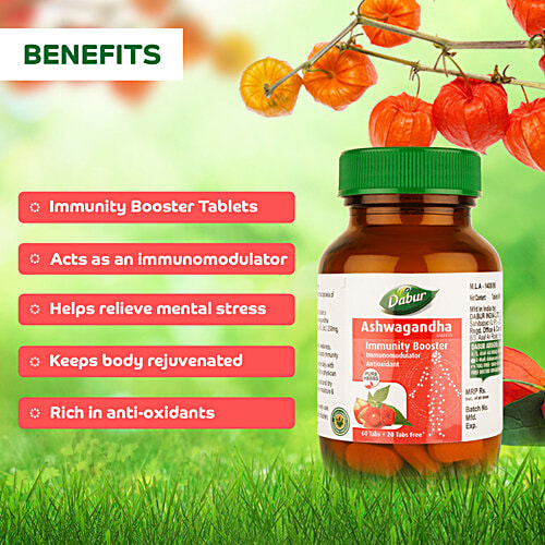 Dabur Ashwagandha Tablets, 60 Tablets  