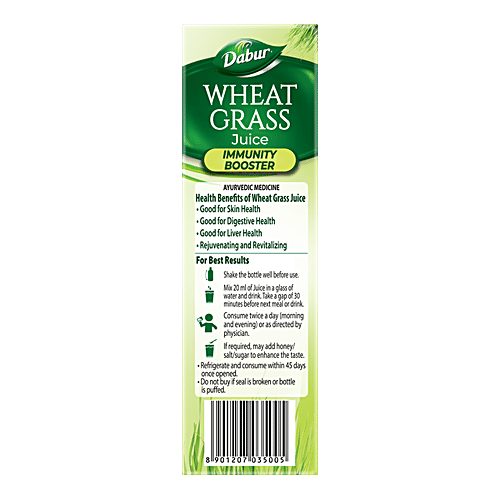 Buy Dabur Wheatgrass Juice 100 Ayurvedic Health Juice For Immunity