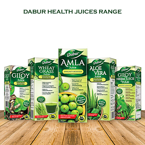 Buy Dabur Wheatgrass Juice 100 Ayurvedic Health Juice For Immunity