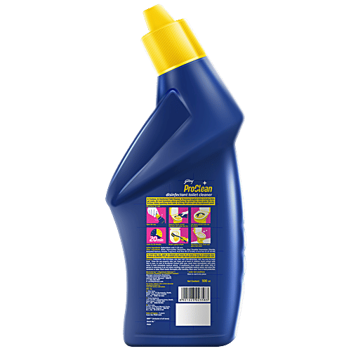 Godrej Proclean Disinfectant Bathroom Cleaner - Removes Tough Stains, 10X, 500 ml Kills 99.9% Germs