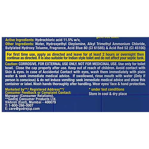 Godrej Proclean Disinfectant Bathroom Cleaner - Removes Tough Stains, 10X, 500 ml Kills 99.9% Germs