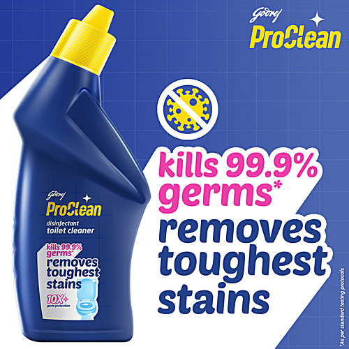 Godrej Proclean Disinfectant Bathroom Cleaner - Removes Tough Stains, 10X, 500 ml Kills 99.9% Germs
