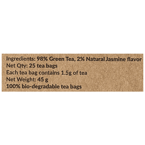 Chai Point Jasmine Green Tea Bags, 45 g (25 bags x1.5 g each) 
