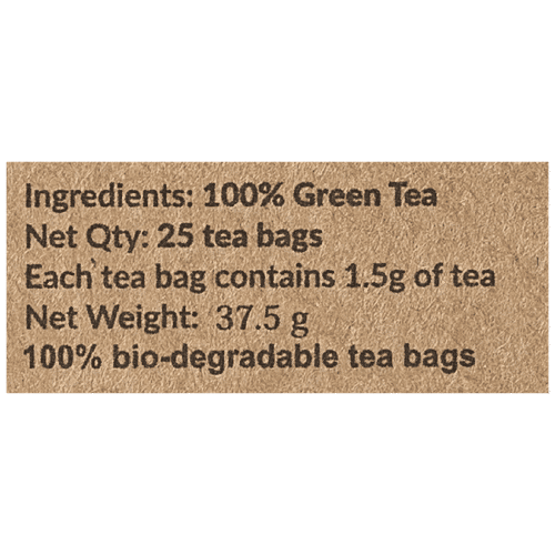 Chai Point Green Tea Bags, 37.5 g (25 Bags x 1.5g each) 