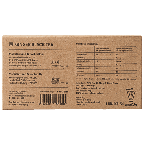 Buy Chai Point Ginger Black Tea Bags Online at Best Price of Rs 149