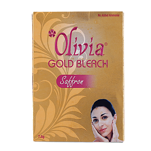 Olivia Skin Lightening Gold Bleach For Radiant Skin, 7.5 g