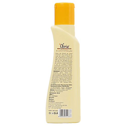 olivia honey almond cream