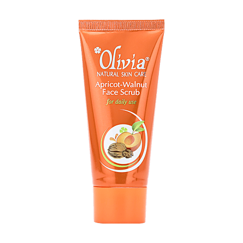 Buy Olivia ApricotWalnut Natural Skin Care Face Scrub Daily Use