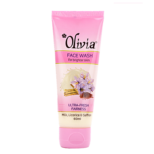 Buy Olivia UltraFresh Fairness Face Wash With Milk, Licorice, Saffron