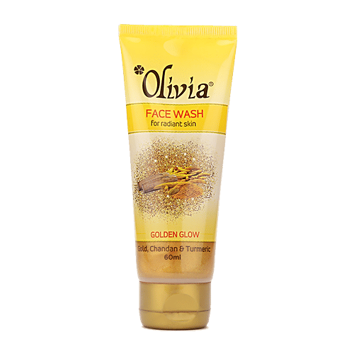 Buy Olivia Gold Glow Face Wash For Radiant Skin With Gold, Chandan