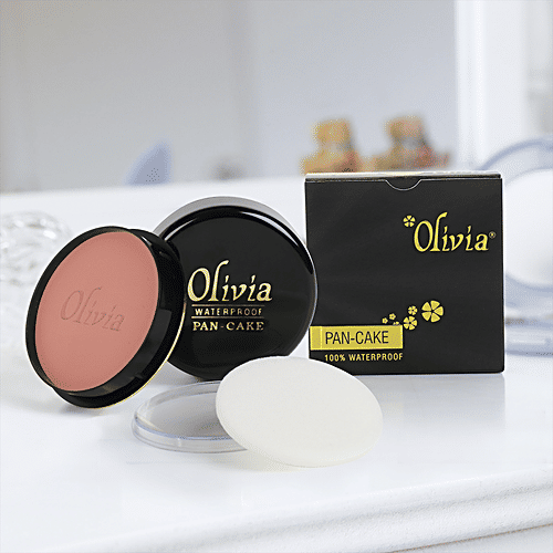 Olivia 100% Waterproof Pan Cake Bronze Glow Makeup Concealer, 25 g  