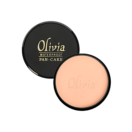 Olivia 100% Waterproof Pan Cake Almond Dust Makeup Concealer, 25 g  