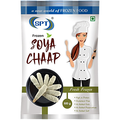 Spt Frozen Soya Chaap, 500 g  High in Protein, Cholesterol Free & No Added Salt