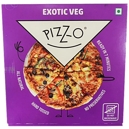 Pizzo 15 cm Pizza With Olives, Golden Corn, Onions, Capsicum - Deluxe Veg, 150 g  No Preservatives