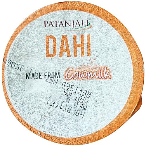 Patanjali Dahi - Made from Pasteurized Cow Milk, 350 g