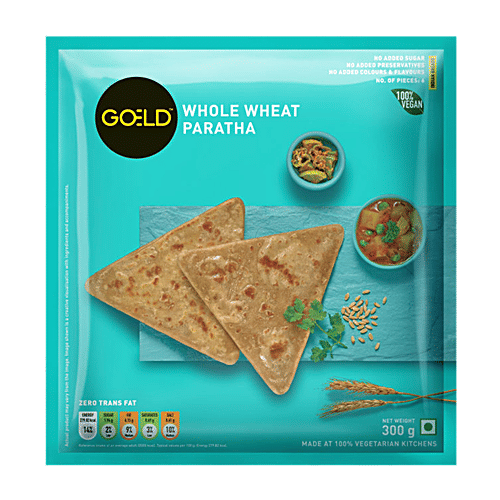 Goeld Whole Wheat Paratha, 300 g Zero Trans Fat