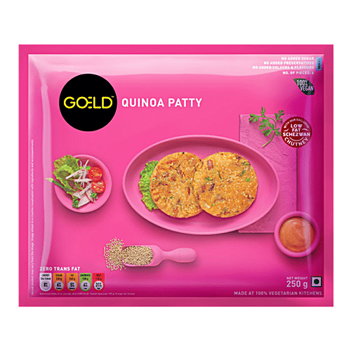 Goeld Quinoa Patty, 250 g  No Added Preservatives & Zero Trans Fat