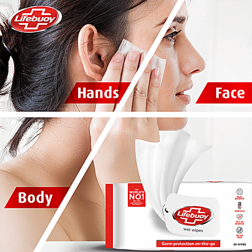 Lifebuoy Wet Wipes - Germ Protection On the Go, 20 pulls  