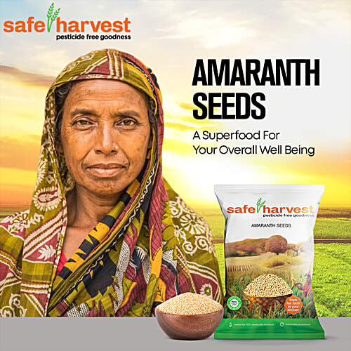 Safe Harvest Amaranth Seeds - Rajgira, 500 g  Pesticide Free Natural Food