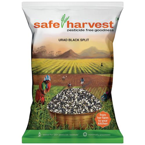 Safe Harvest Urad Black - Split, 1 Kg  