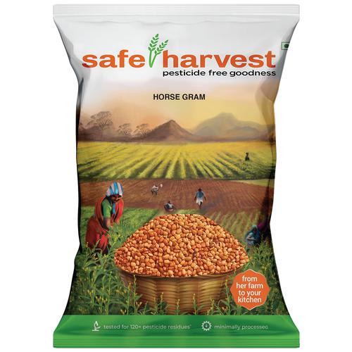 Safe Harvest Horse Gram/Hurali Kaalu, 500 g  