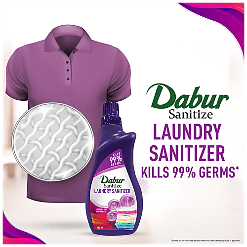 Buy Dabur Sanitize Laundry Sanitizer Suitable for All Fabrics Online