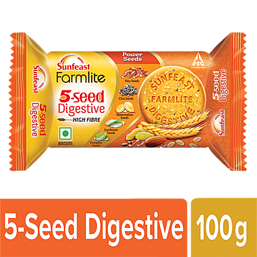 Buy Sunfeast Farmlite 5 Seed Digestive Biscuit High Fibre, Goodness