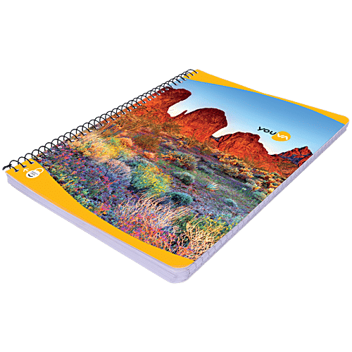 Navneet Youva Notebook - Ruled, Single Line, Spiral Bound, A4, 172 Pages, 1 pc  